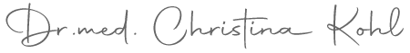 Praxis Dr. med. Christina Kohl - Unterschrift